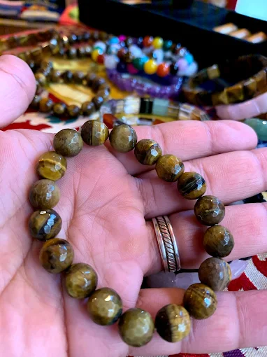 Tiger's Eye Round-Bead Bracelet
